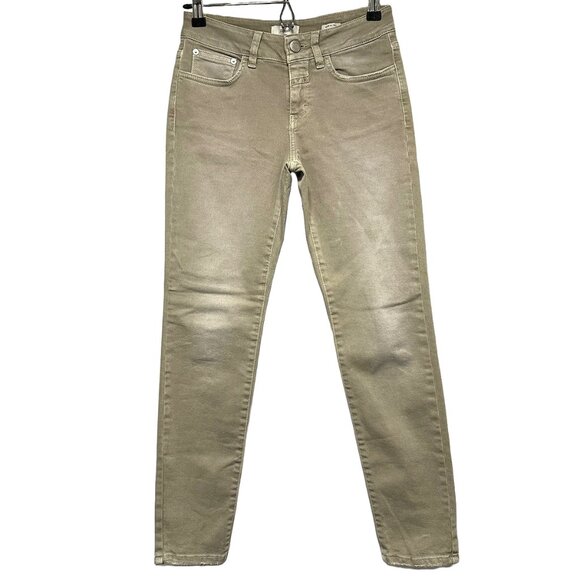 CLOSED Women's Baker Slim Leg Mid Rise Jeans,‎ 24, gray, light distressing, EUC - Picture 1 of 12